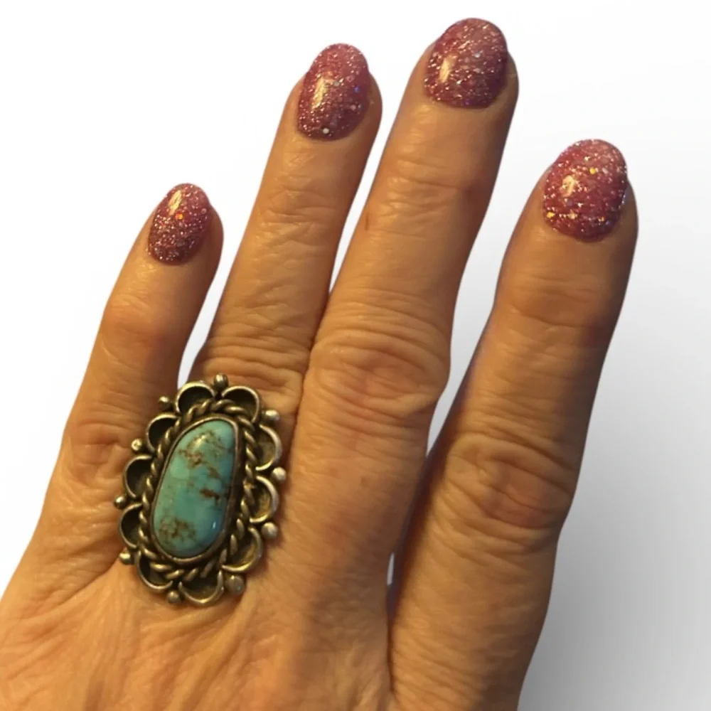 Vintage NavajoTurquoise Silver RING